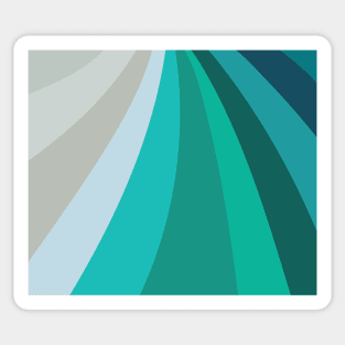 Cyan Beach Sticker